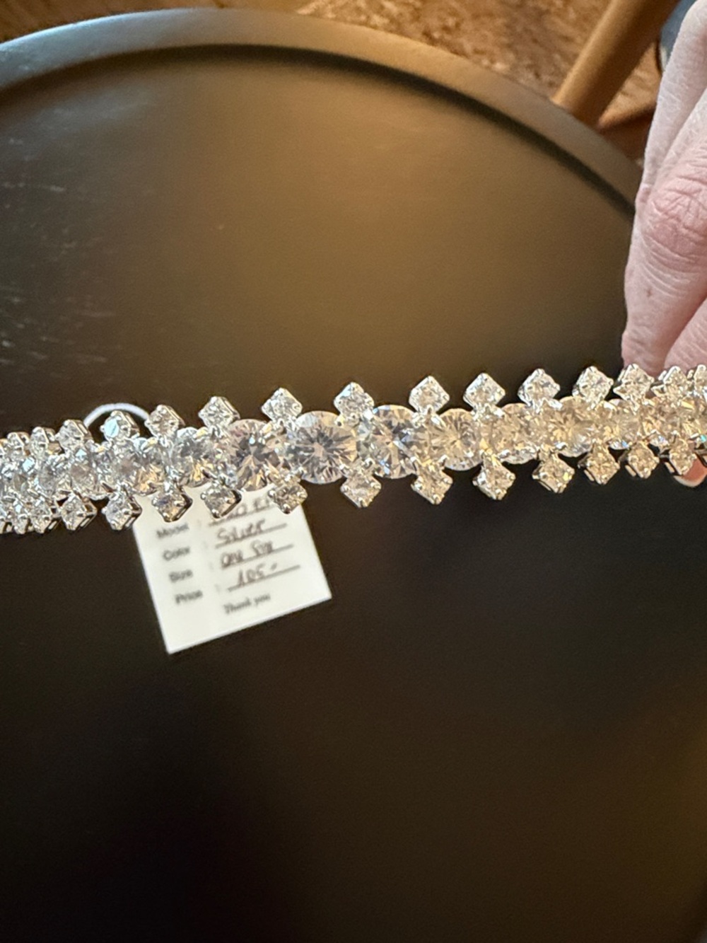 Crystal Rhinestone Bridal Headpiece - Picture 2 of 2